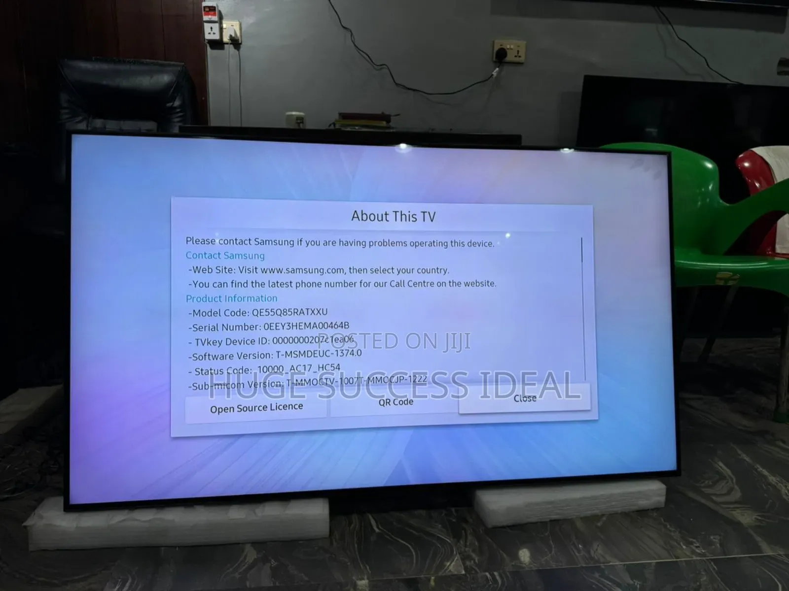 Samsung 55"Inches Q85R Smart Ultra HD HDR Qled TV With Bixby