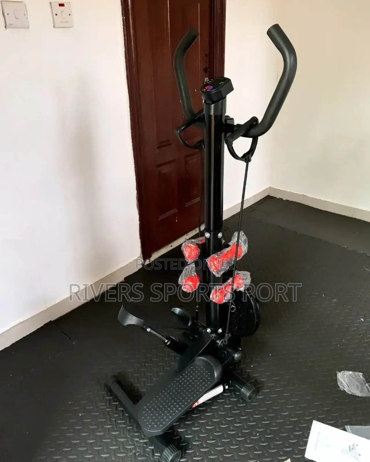 3in1 Multifunctional Stepper With Twister, Dumbbell, Display