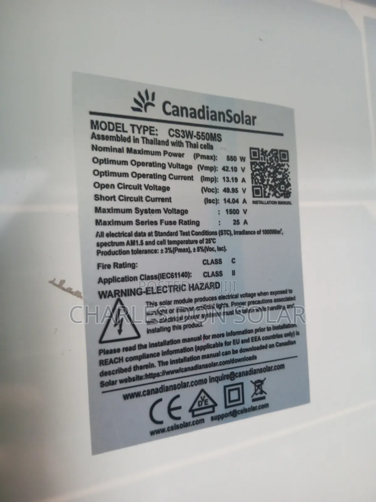 Solar Panel 500w Canadian