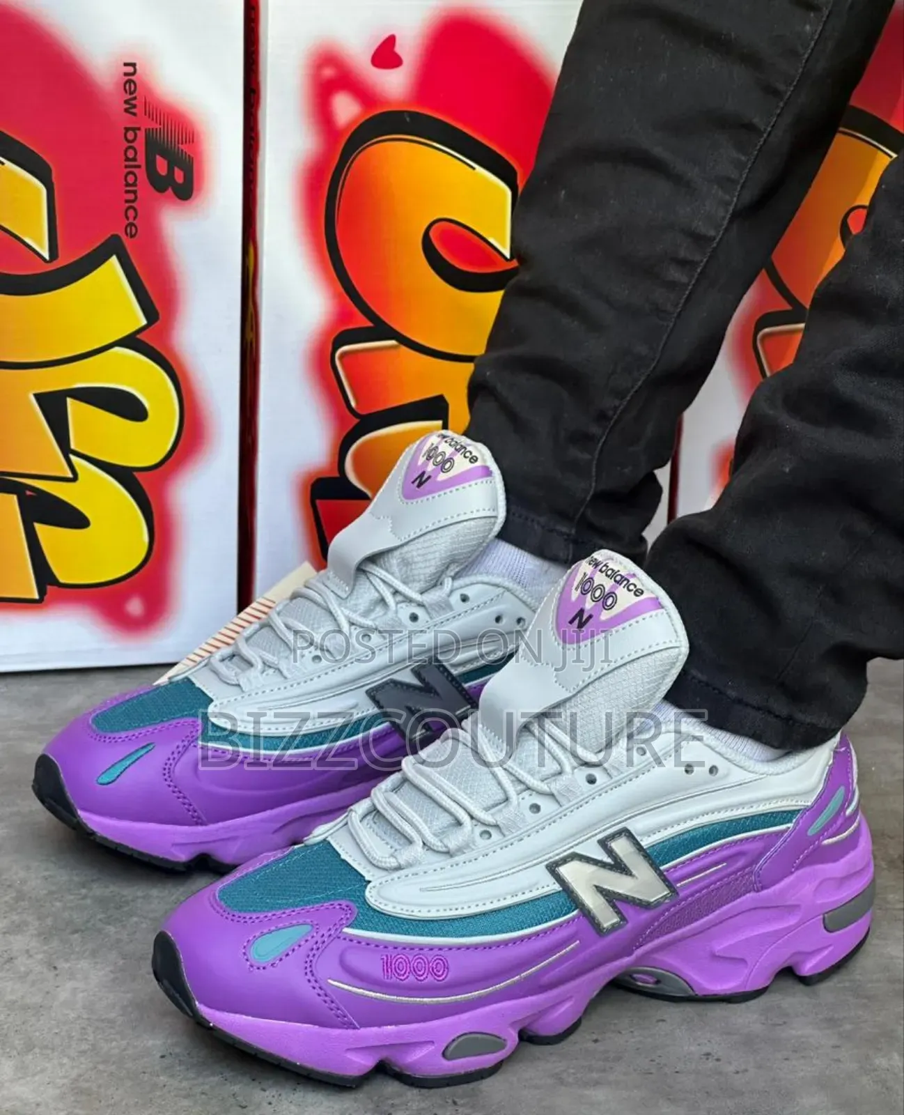 Original NEW BALANCE 10000 Purple Sneakers Available Instore