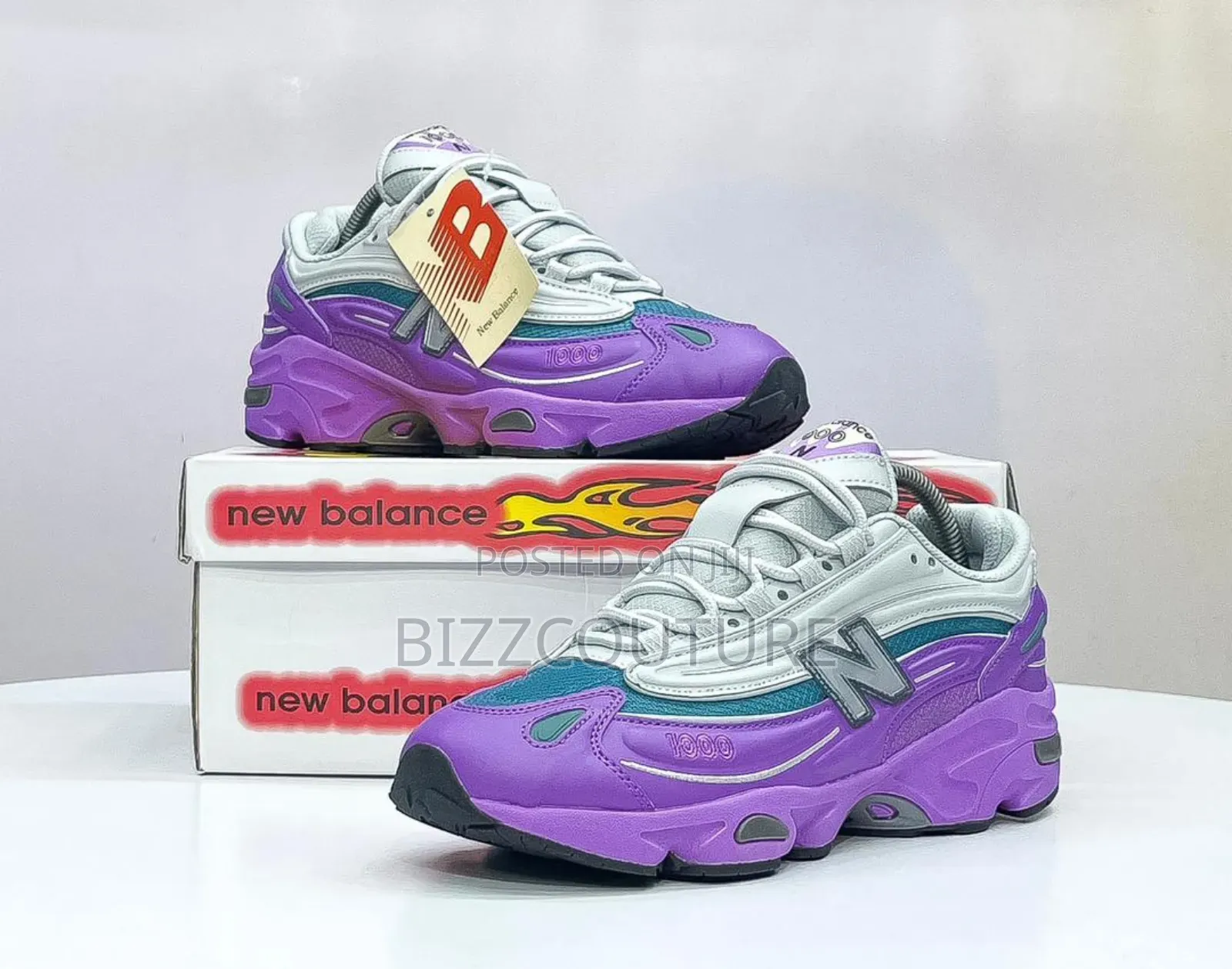 Original NEW BALANCE 10000 Purple Sneakers Available Instore