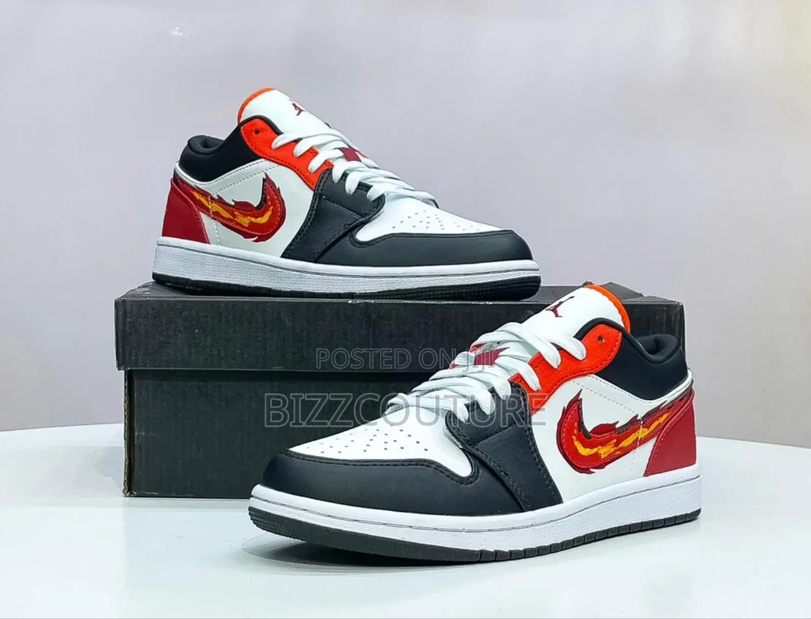 Original AIR JORDAN 1 Low Flaming Swoosh Available in Store