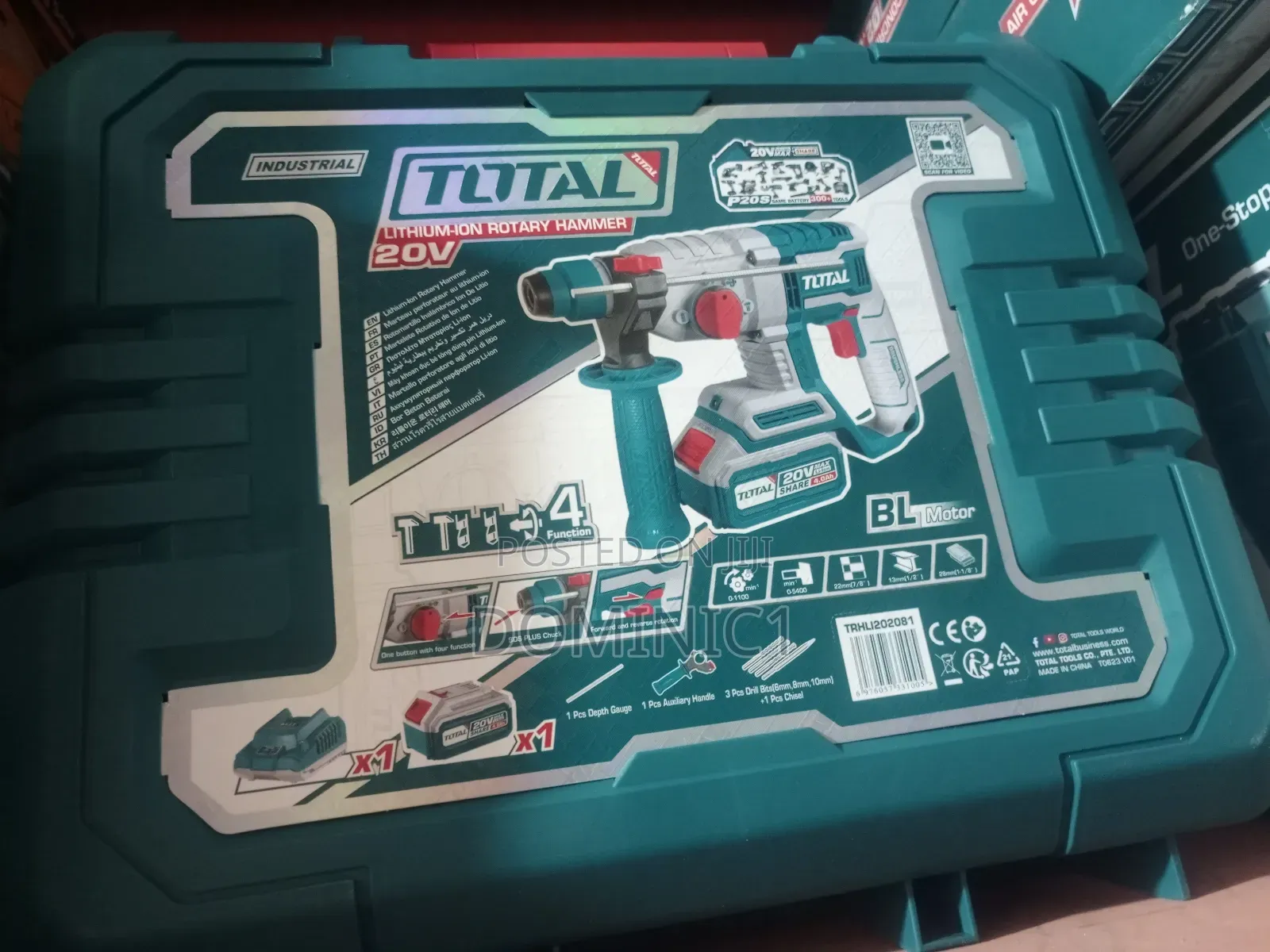Total Cordless Rotary Hammer Drill Machine