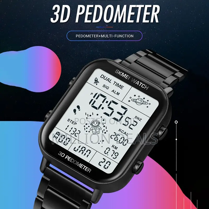 Waterproof Luxury Black Stainless Steel Men's Wrist Watch