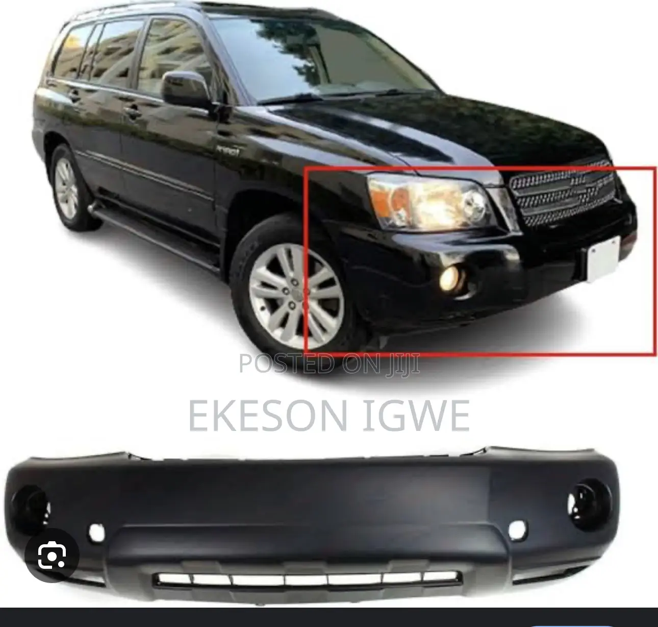 Front Bumper Toyota Highlander 2004-7