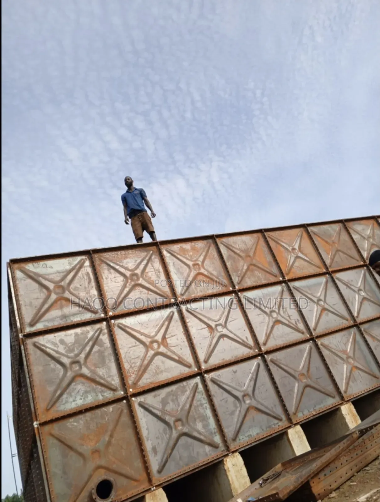 Water Tank Construction FRP/GRP Fibreglass/Pressed Steel