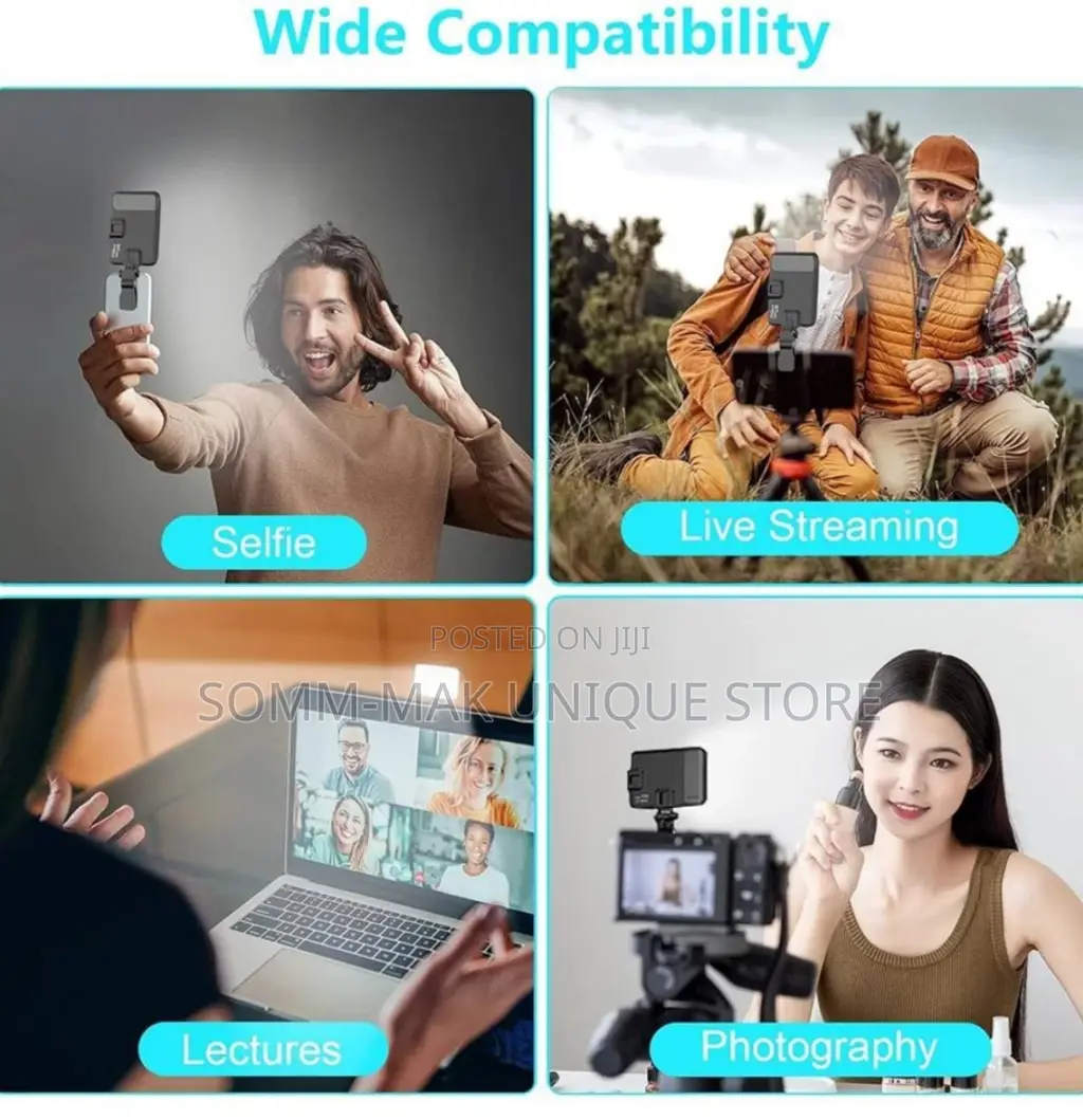 Mini Selfie Fill Light Rechargeable 3 Modes Adjustable