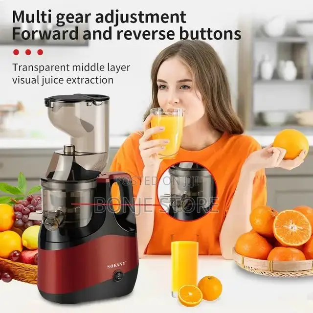 Sokany Powerful Slow Juicer - 800W