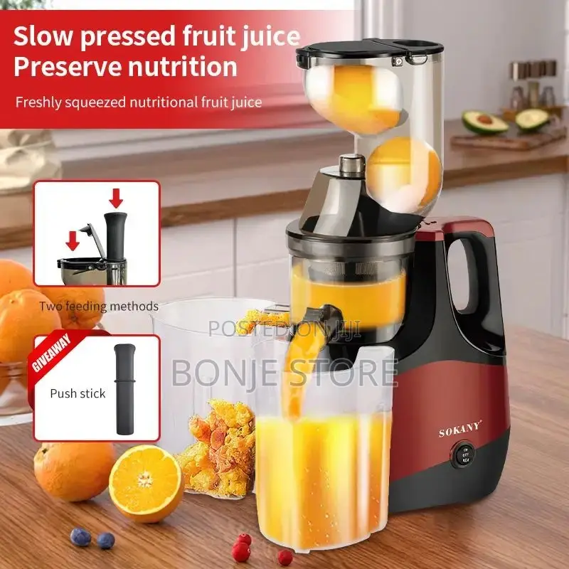 Sokany Powerful Slow Juicer - 800W