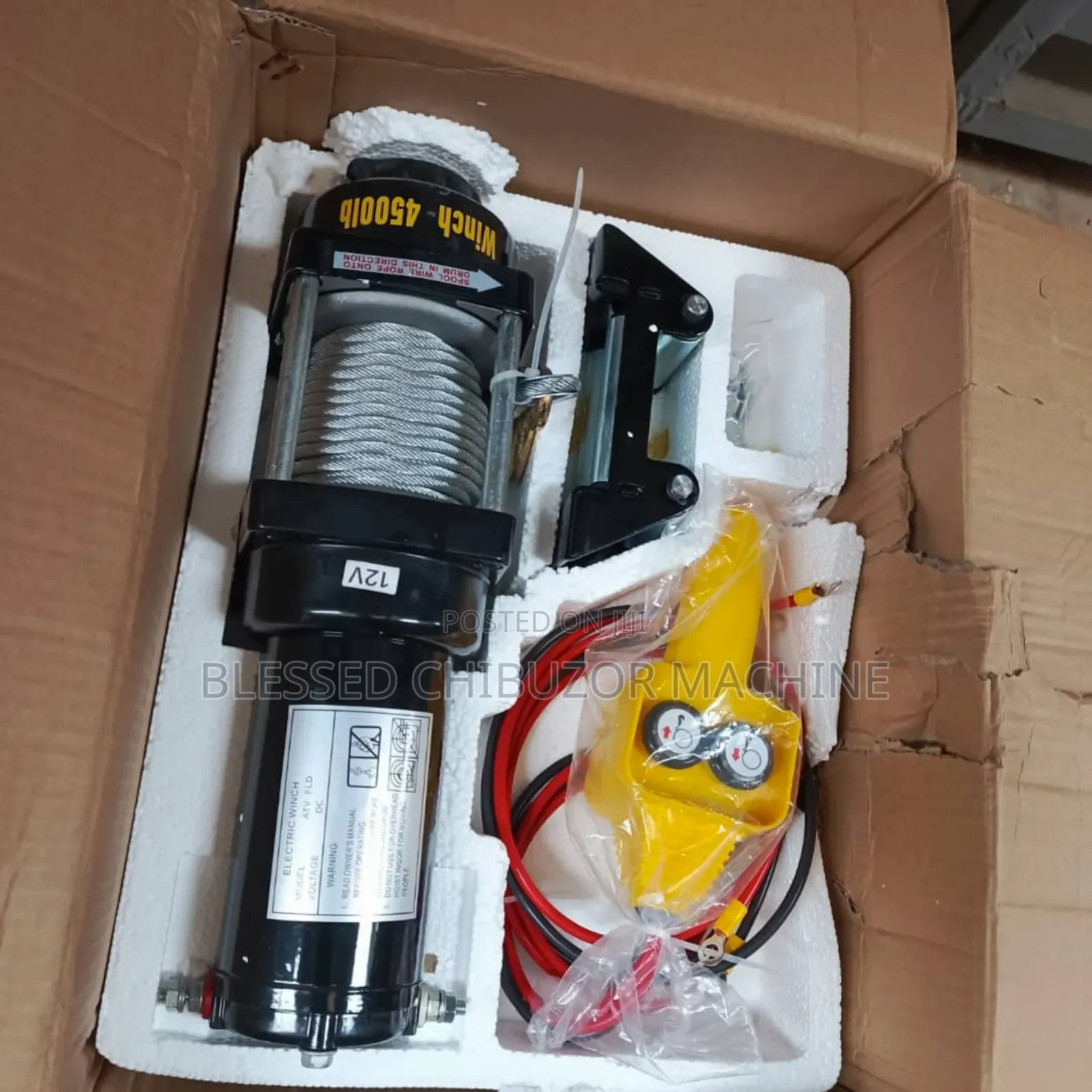 Electric Winch DC 12v 4500 Lb 