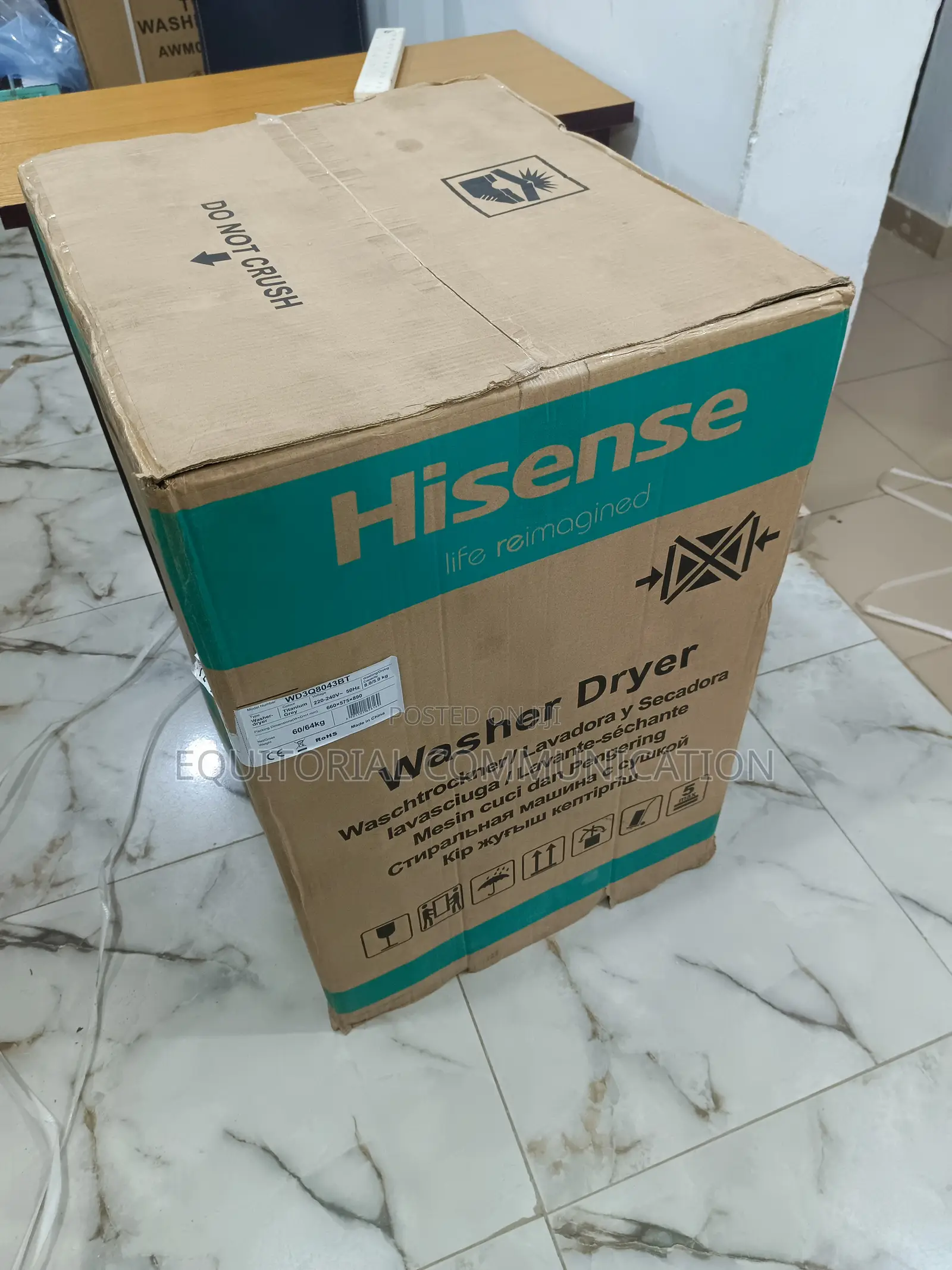 Hisense 8kg Wash Dry Front Load Washing Machine (Wd3q8043b