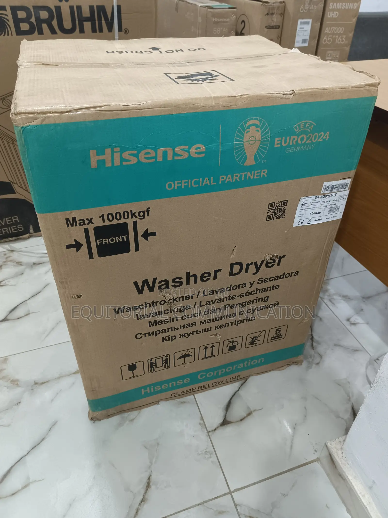 Hisense Front Load Automatic 8kg Washing Machine