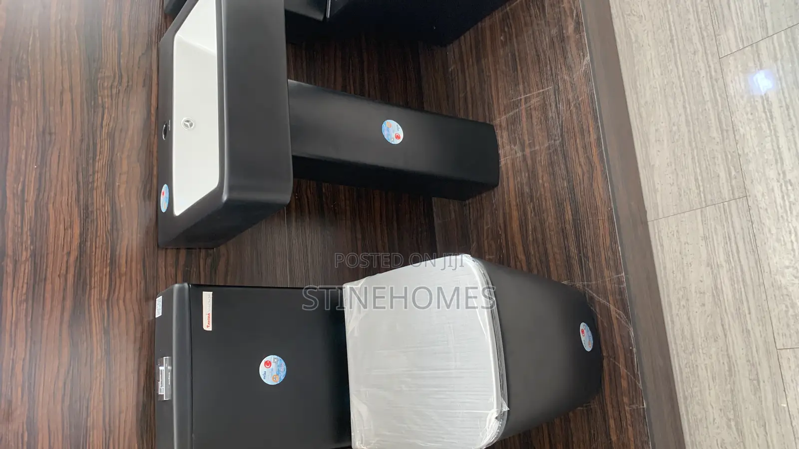 Complete Set Of Black Wc