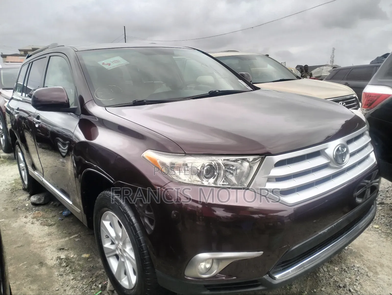 Toyota Highlander 3.5L 4WD 2013 Burgundy