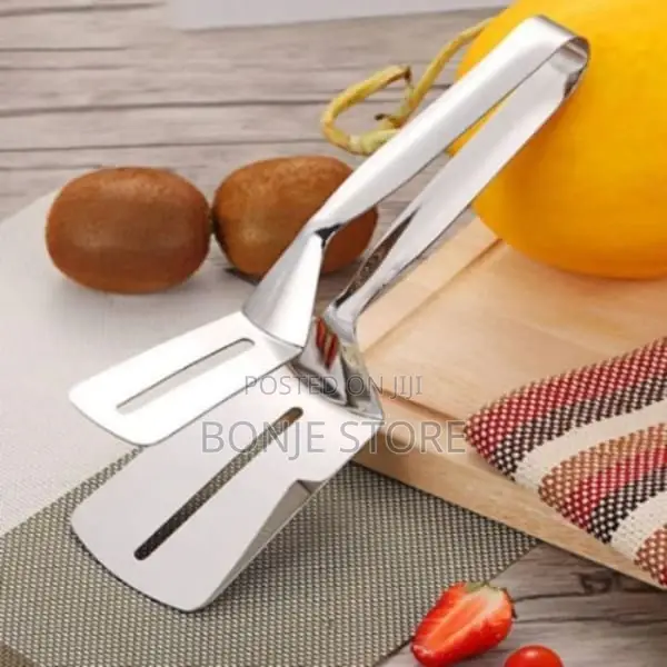A S Stainless Steel Food Cooking Tong Double Sided Spatula