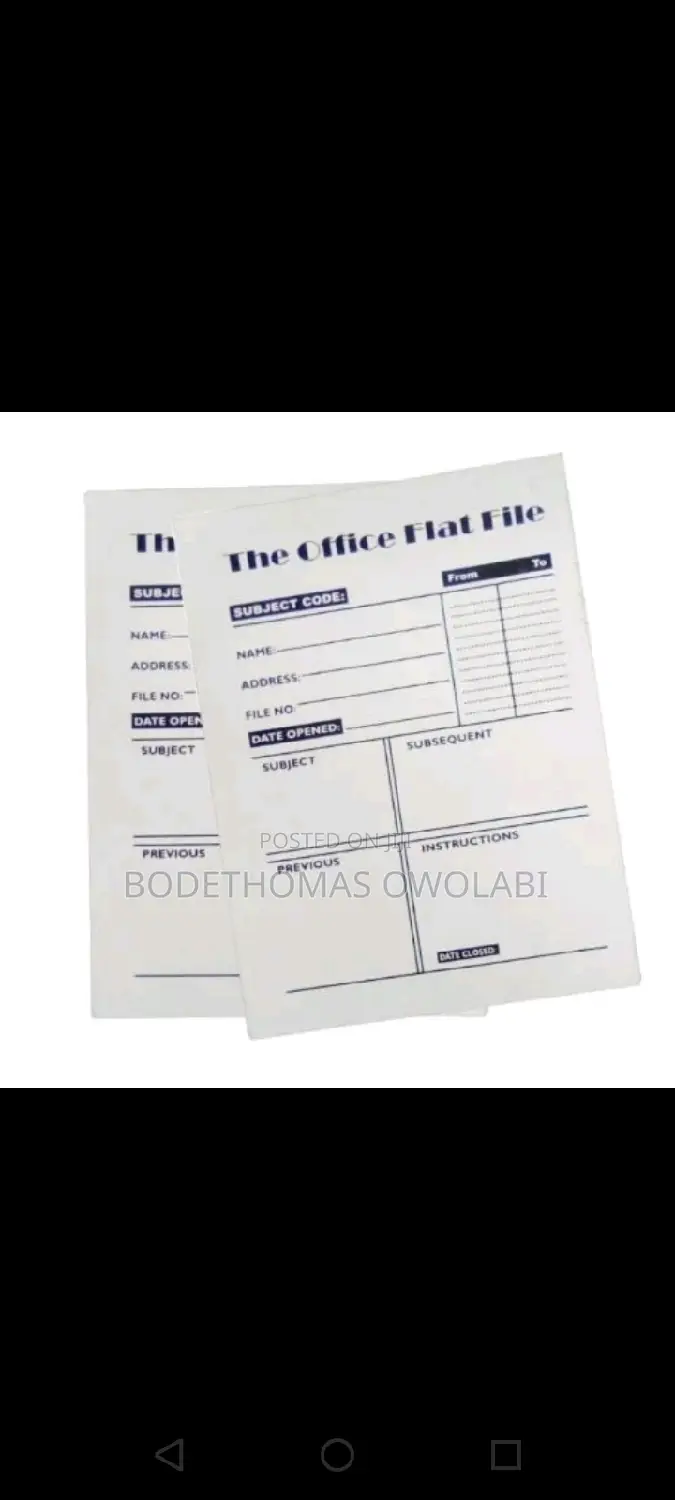 Good Quality Office Flat File