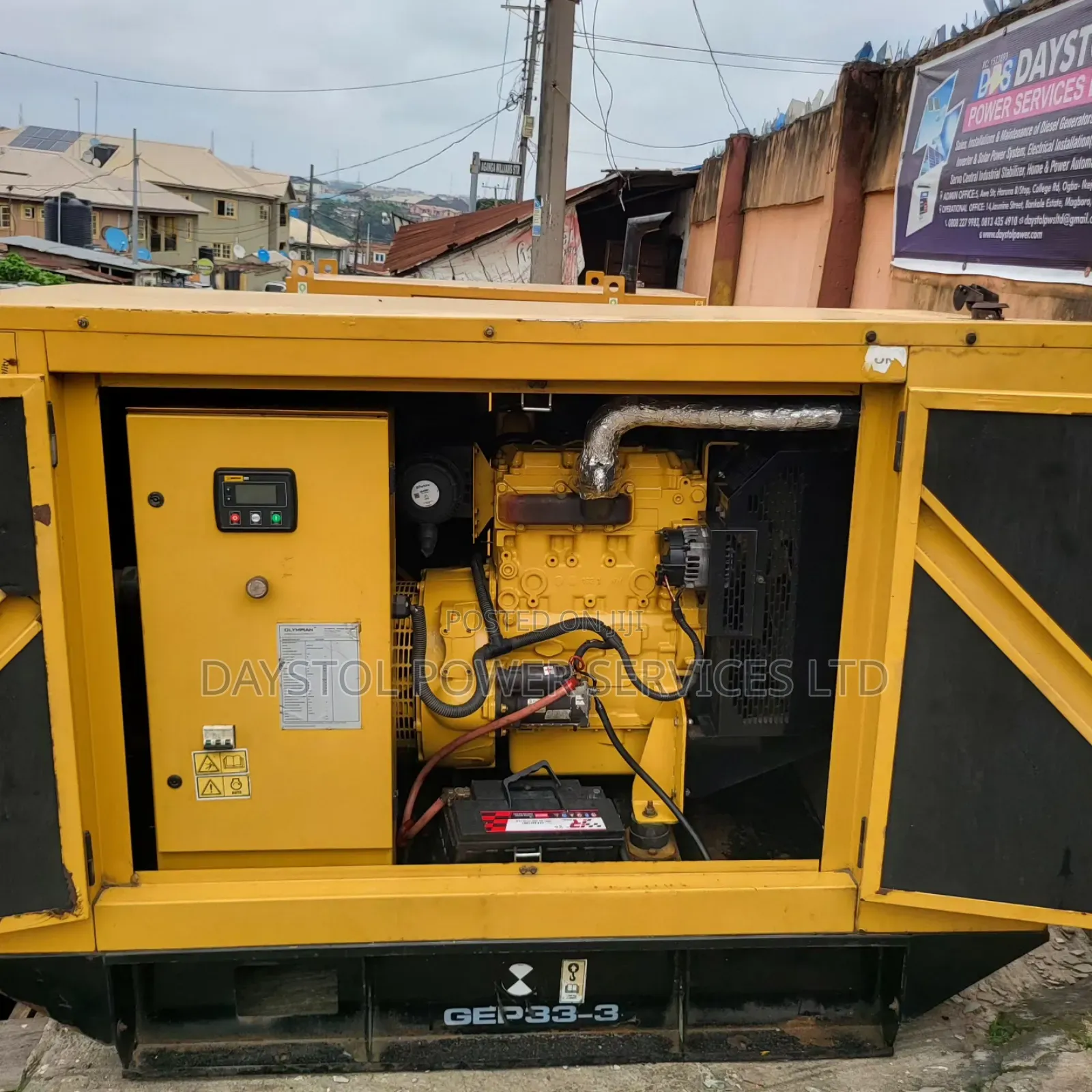 Semi-New 33kva Cat Mantrac Soundproof Diesel Generator