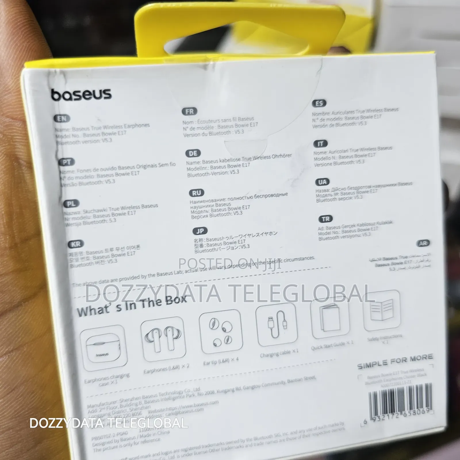 Baseus Bowie E17 True Wireless Earphones Black