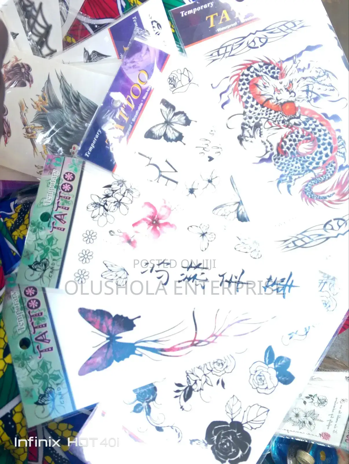 Tattoo Stickers With Different Characters