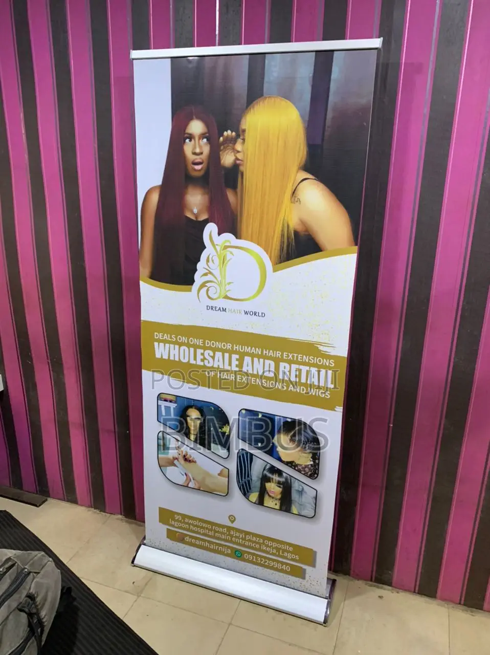 Roll Up Banner and Base.