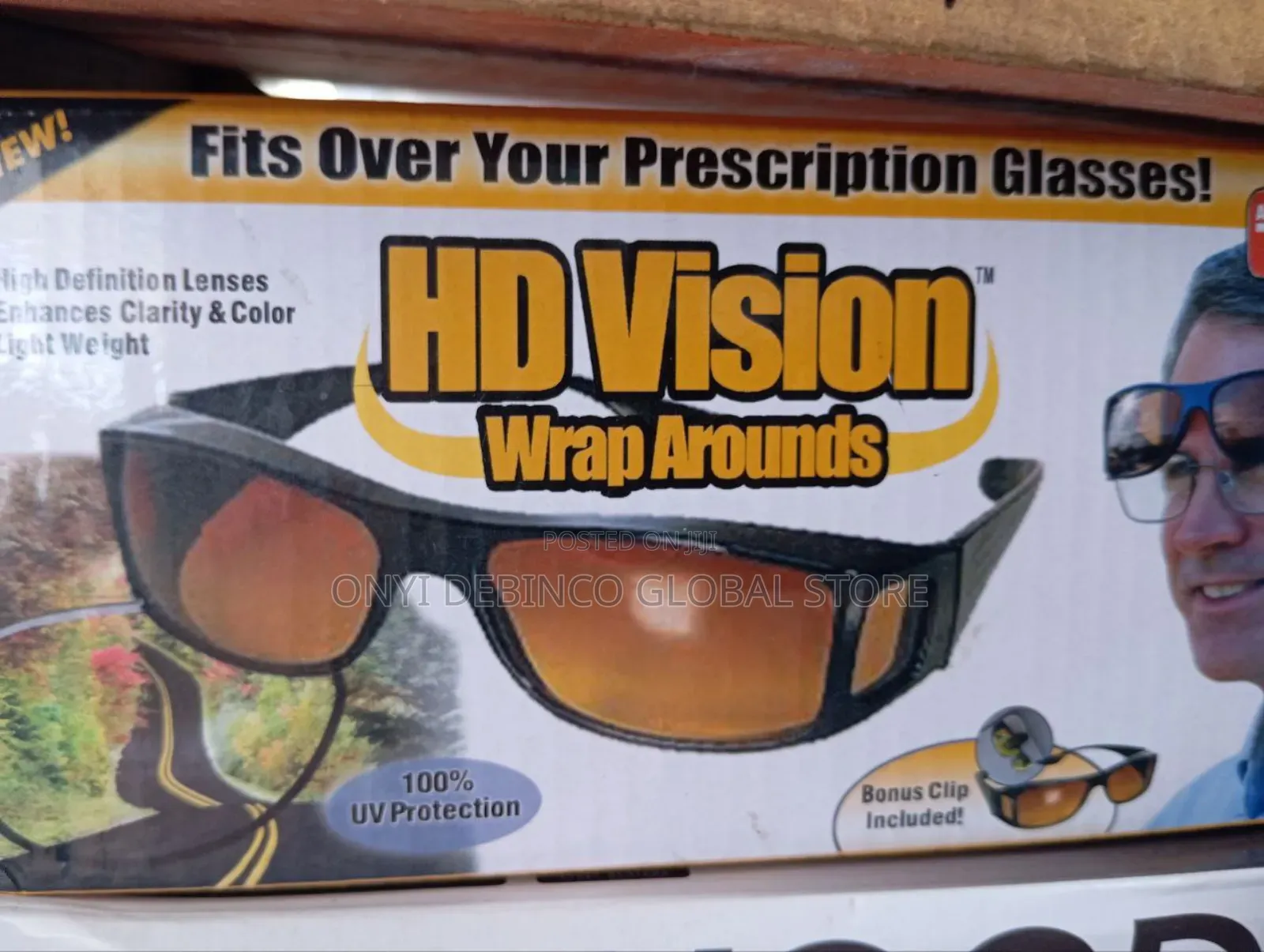 HD Vision Day and Night Driving Glasses With UV Protection