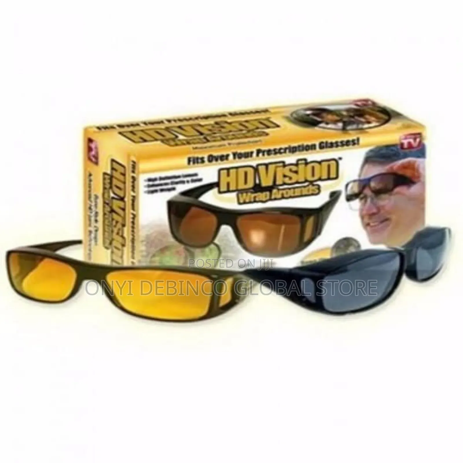 HD Vision Day and Night Driving Glasses With UV Protection