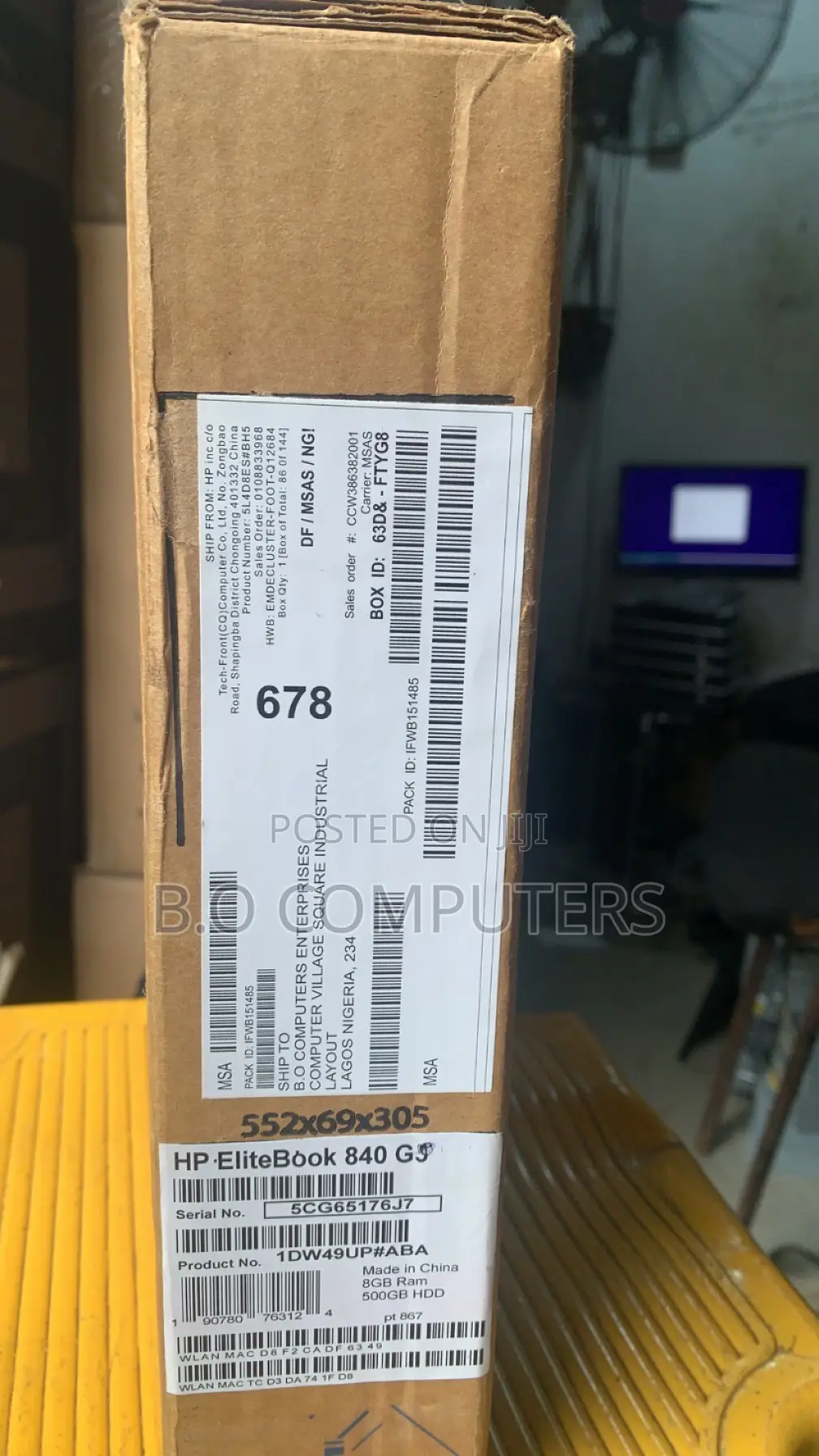 New Laptop HP EliteBook 840 G3 8GB Intel Core I5 HDD 500GB