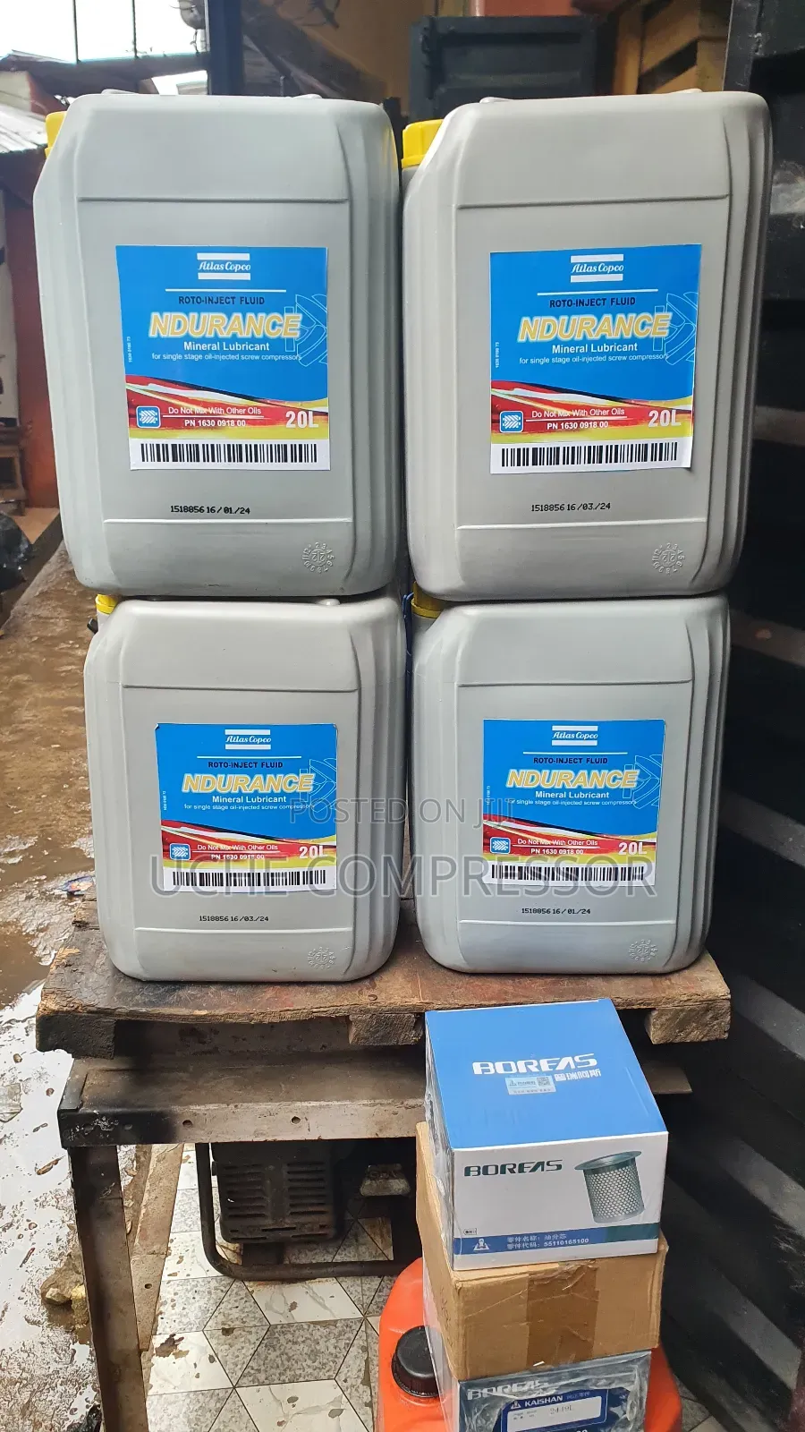 Atlas Copco, Screw Compressor Oil, Original One.