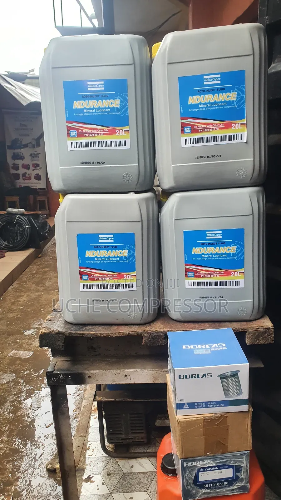 Atlas Copco, Screw Compressor Oil, Original One.