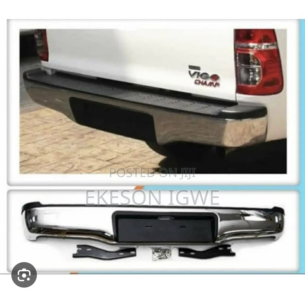 Back (Rear) Bumper Toyota Hilux 2012- 2016
