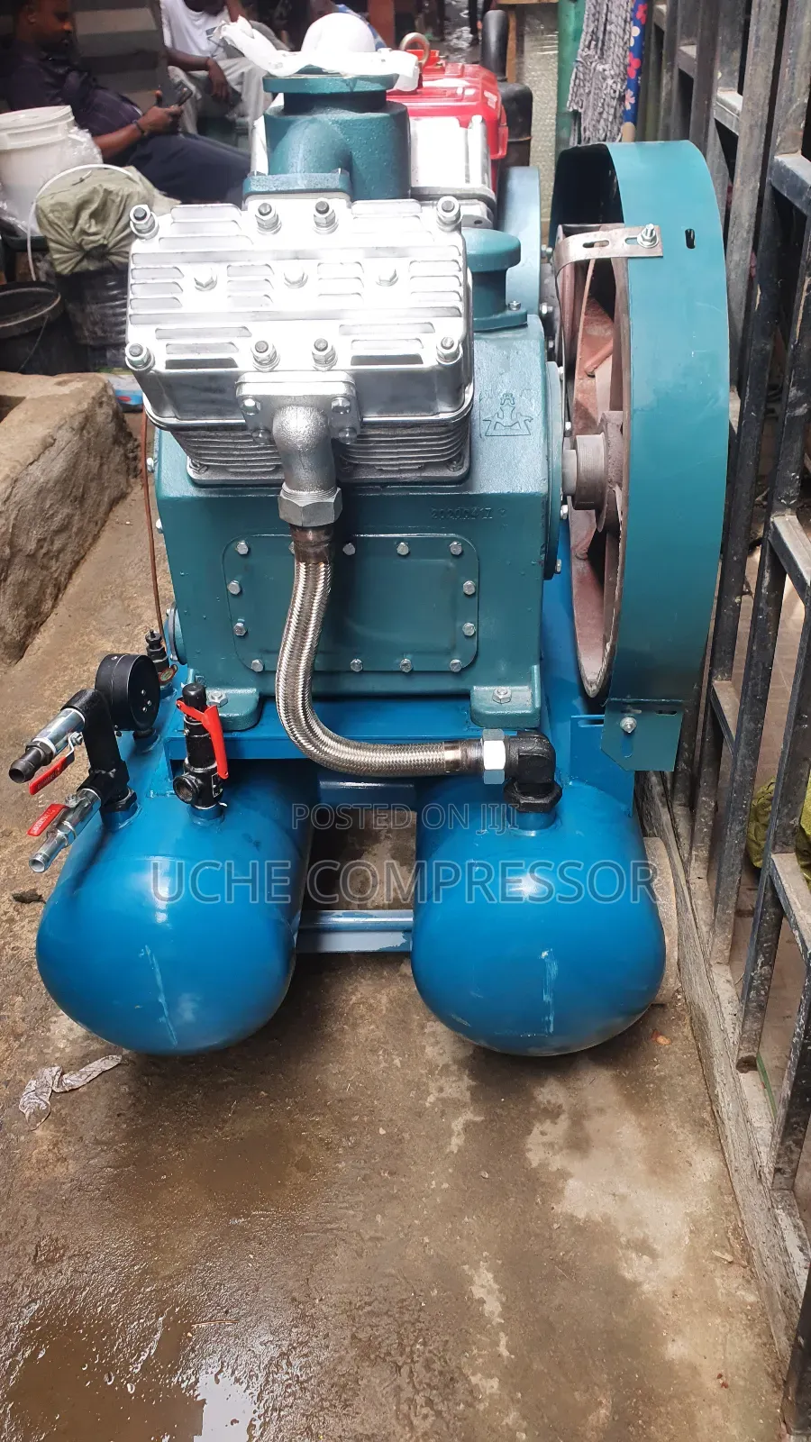 Air Compressor Double Tank 30hp With Diesel Engine