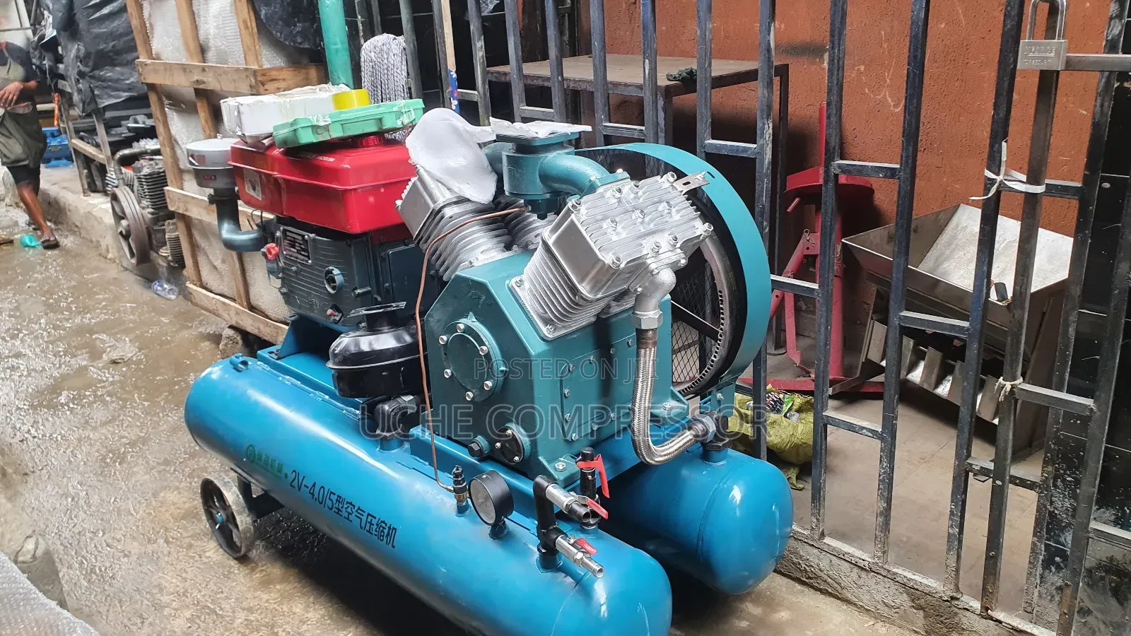 Air Compressor Double Tank 30hp With Diesel Engine