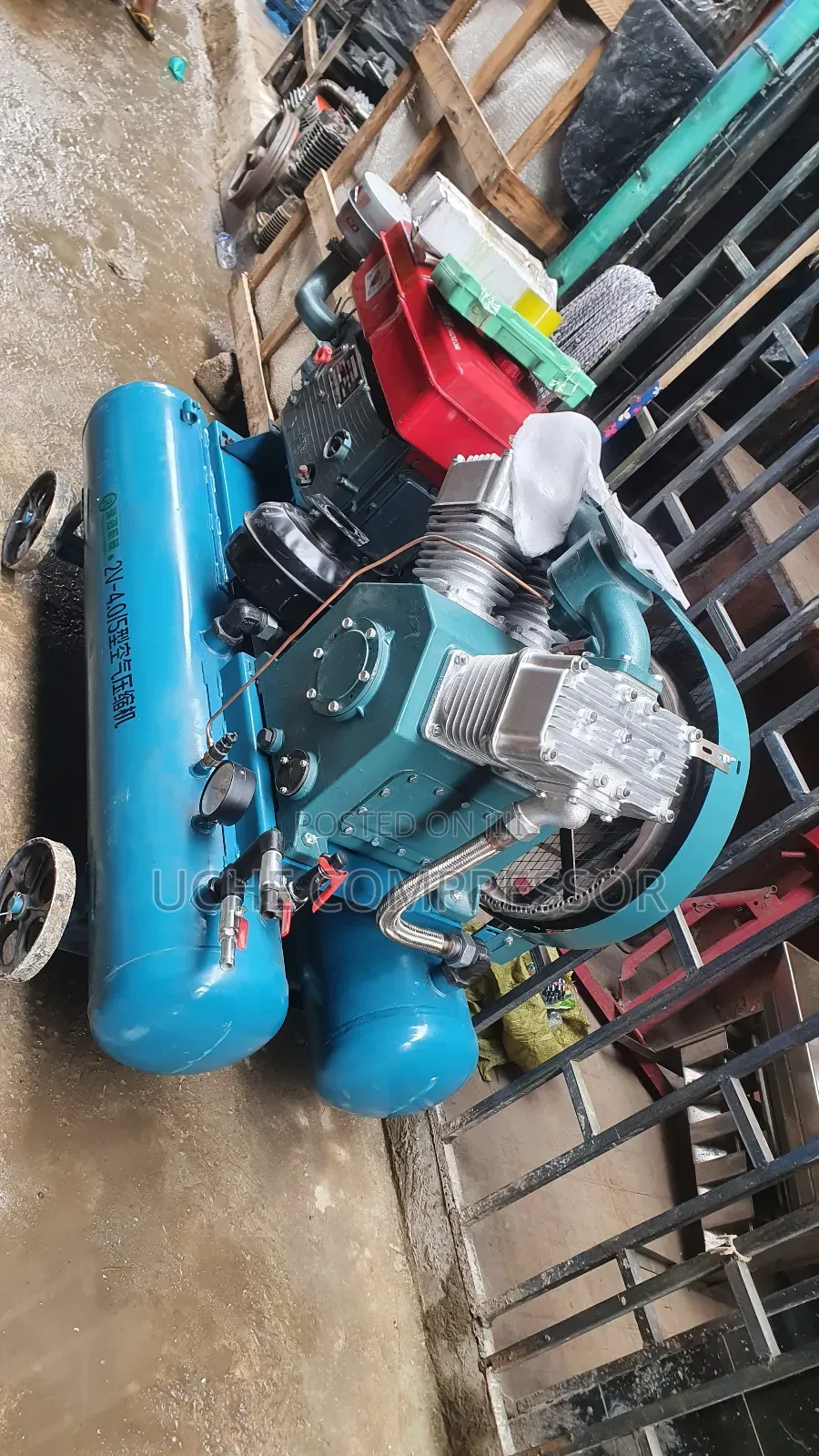 Air Compressor Double Tank 30hp With Diesel Engine