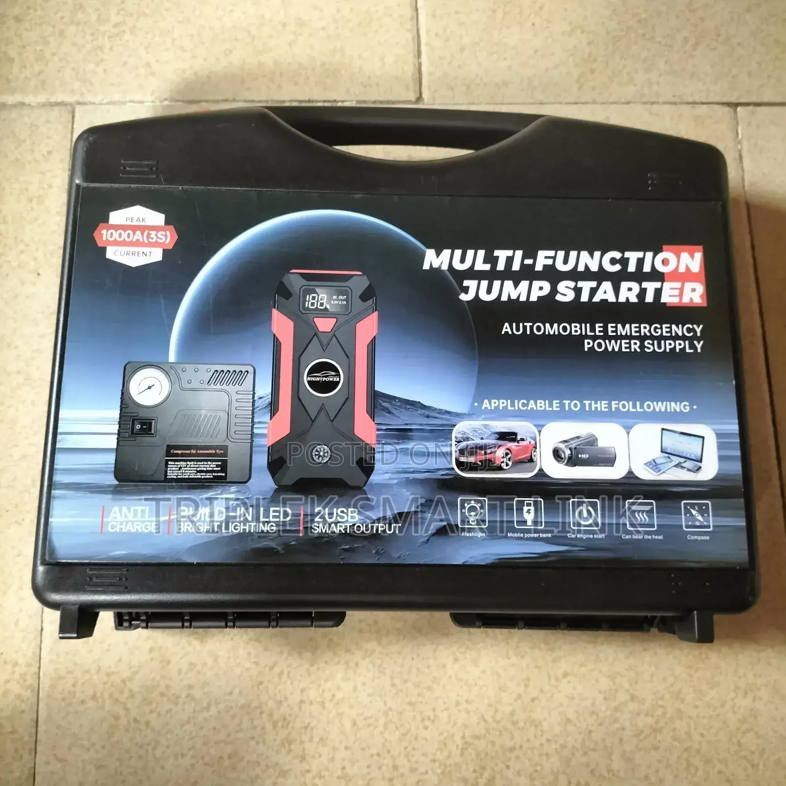99800mah Power Bank Jumper And Tyre Inflator