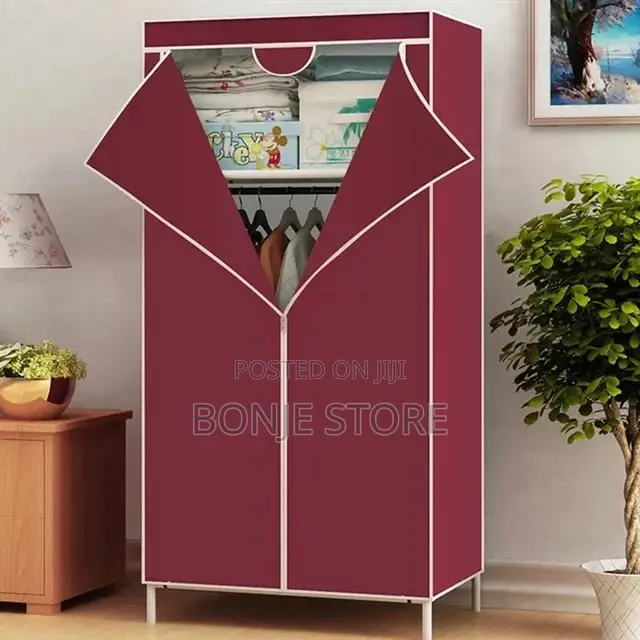 Non-Woven Cloth Dustproof Foldable Wardrobe Clothing Cabinet