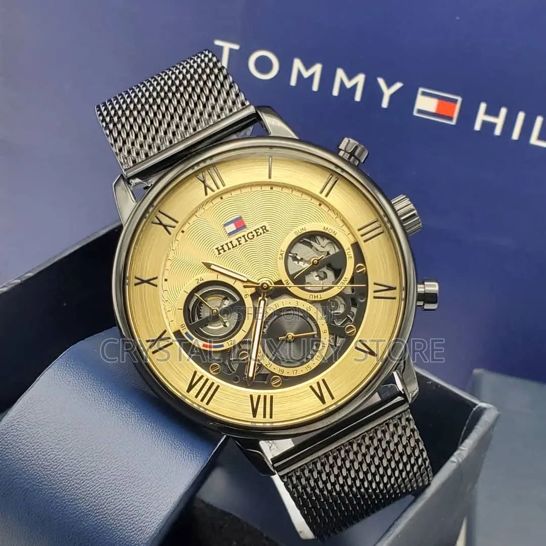 Tommy Hilfiger Quality Luxury Men Strap Wristwatch