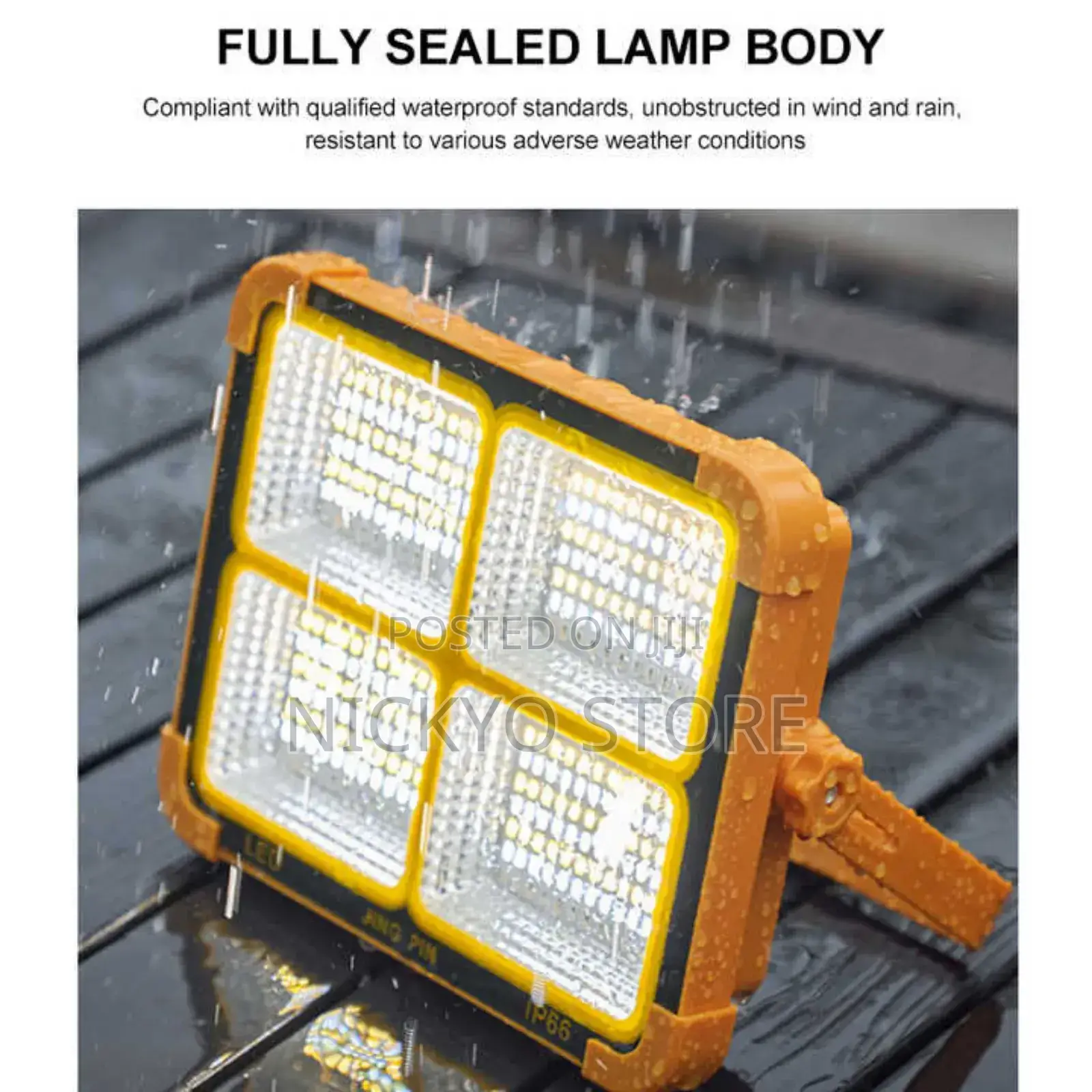 Solar Emergency Flood Light Outdoor Fishing Camping Lamp