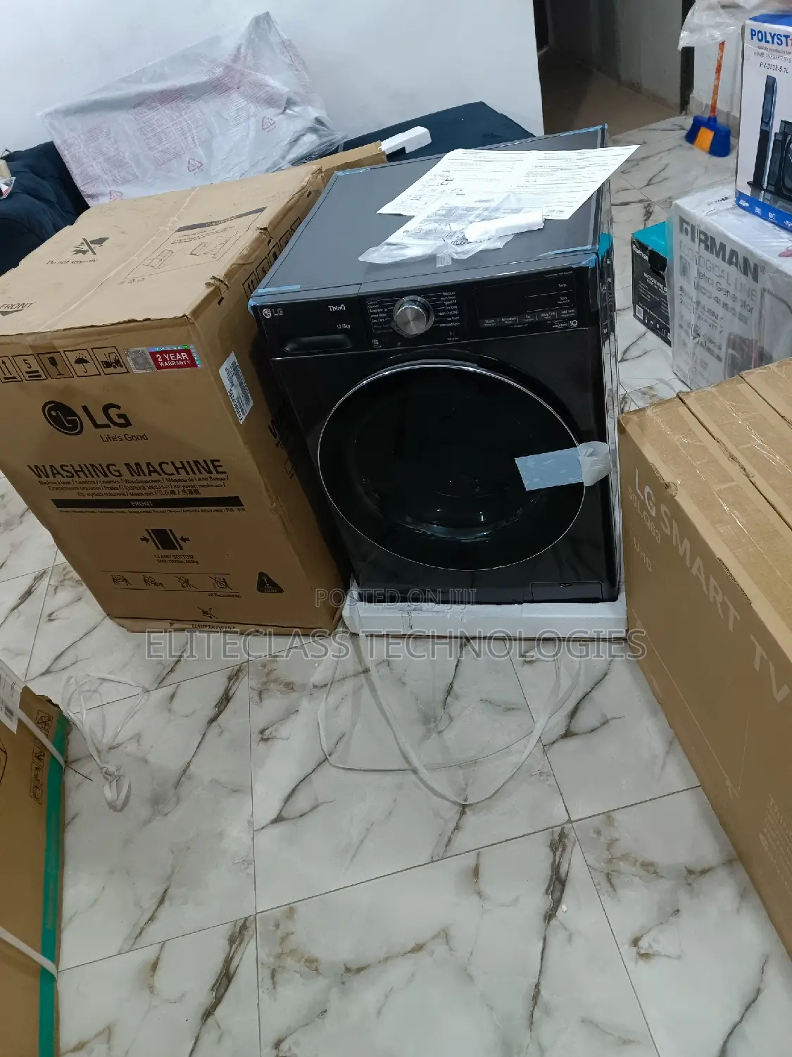 Original LG 12kg Automatic Washing Machine WM4V9BCP2EE