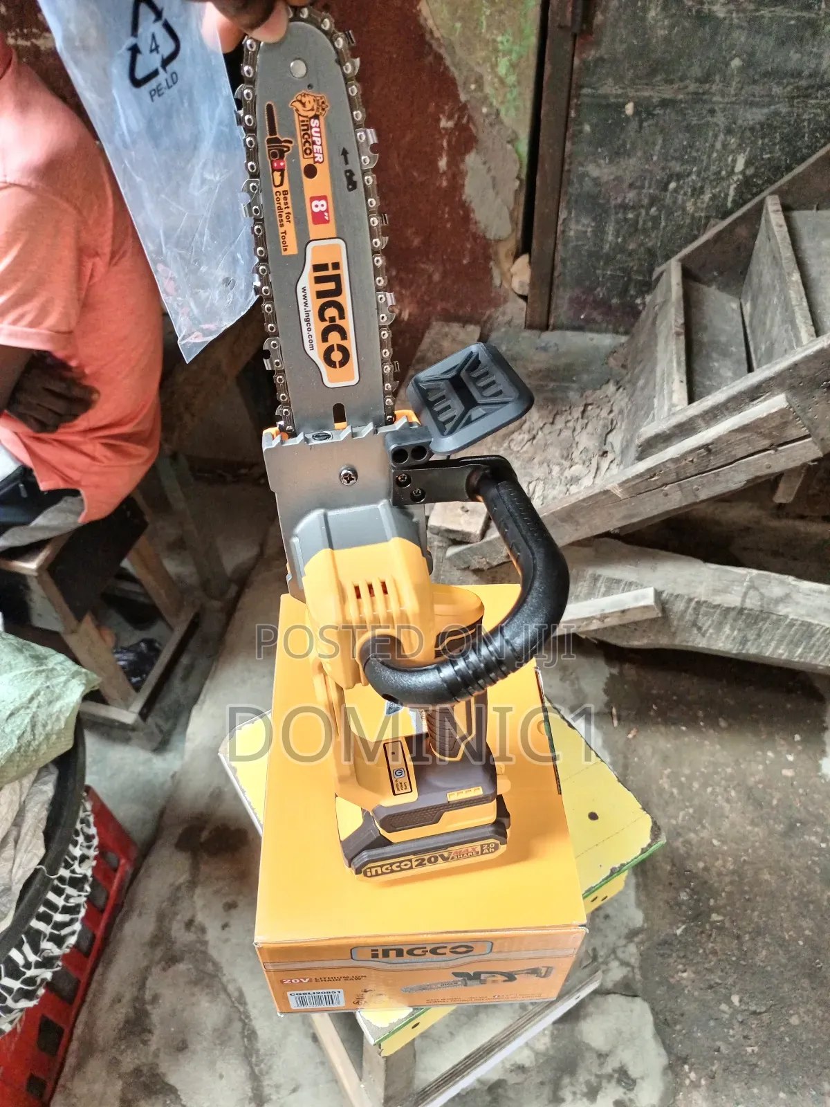 Ingco Cordless Chainsaw Heavy Duty 8 Inches