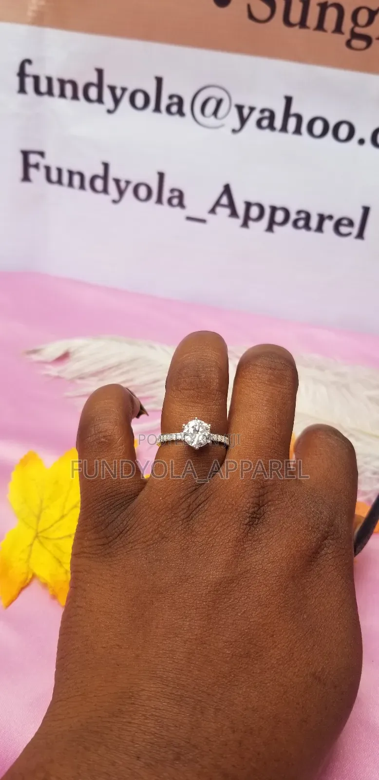 S925 Round Silver Engagement Ring
