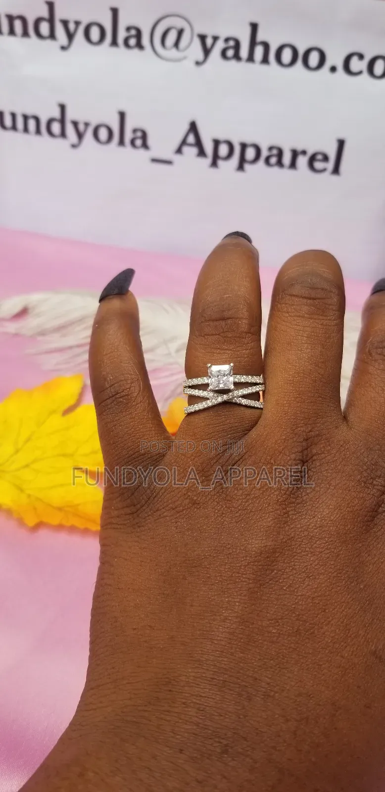 S925 Silver Bridal Wedding Ring