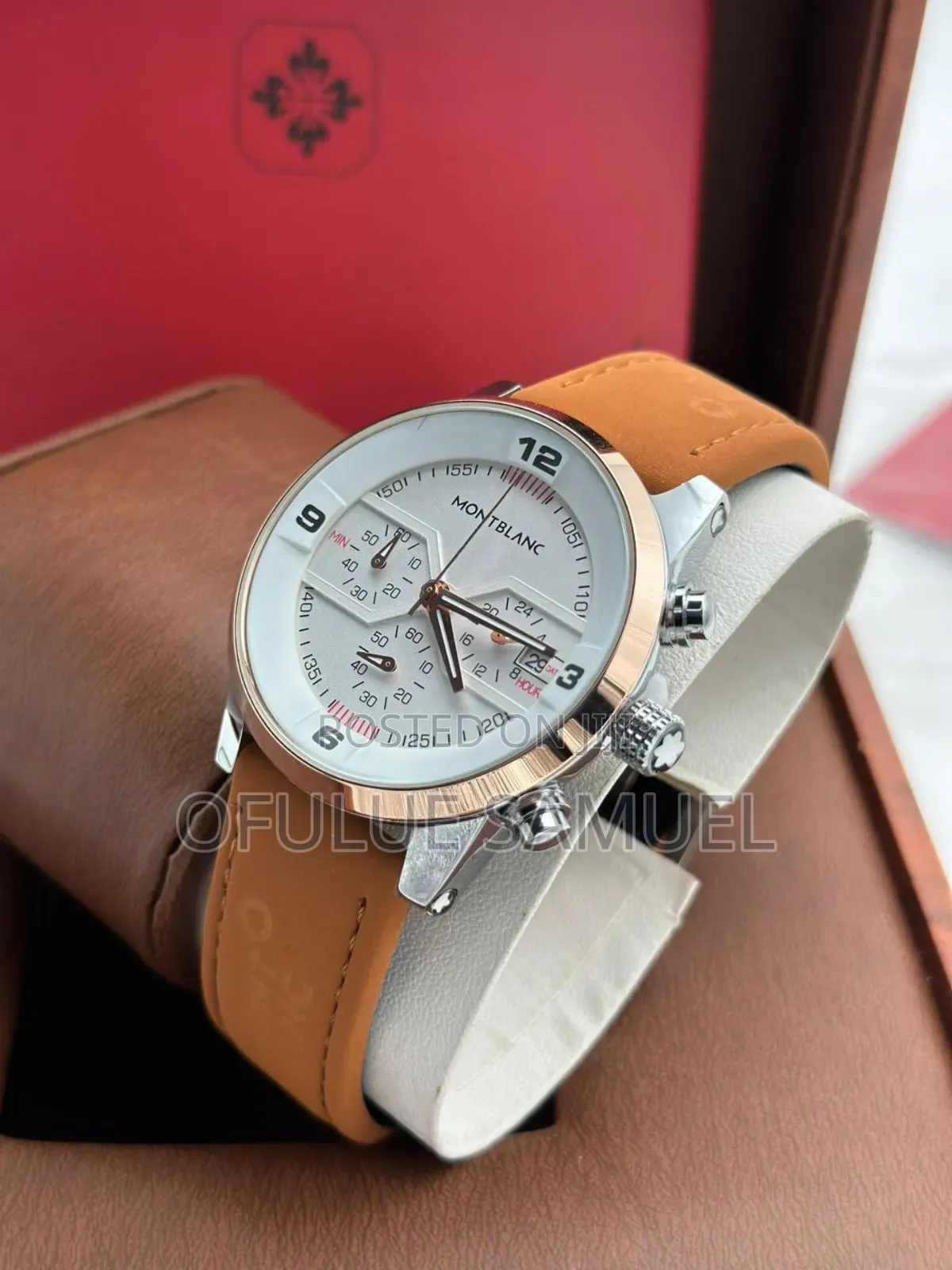 Montblanc Leather Wristwatch