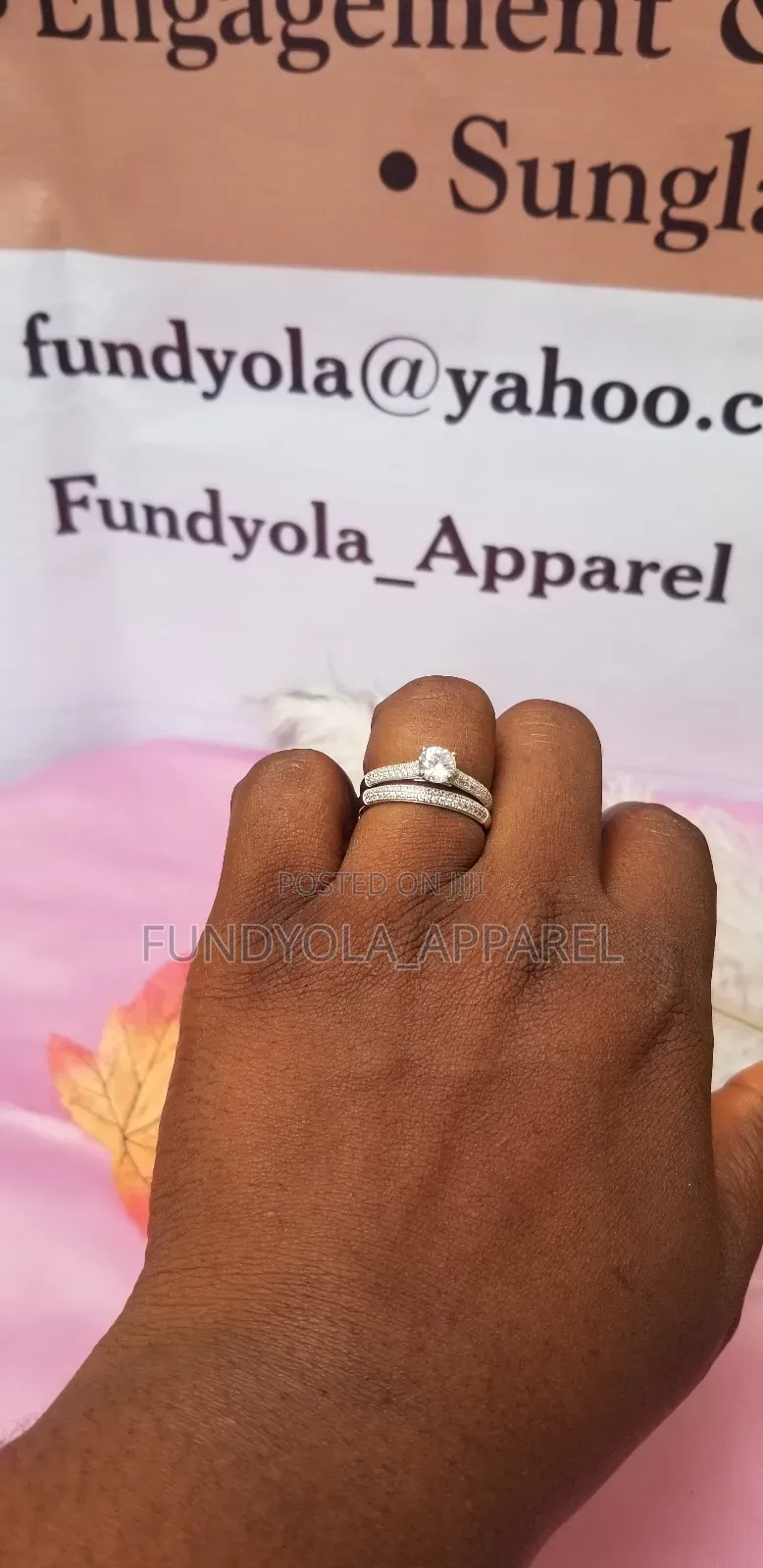 S925 Square Sterling Silver Bridal Wedding Ring