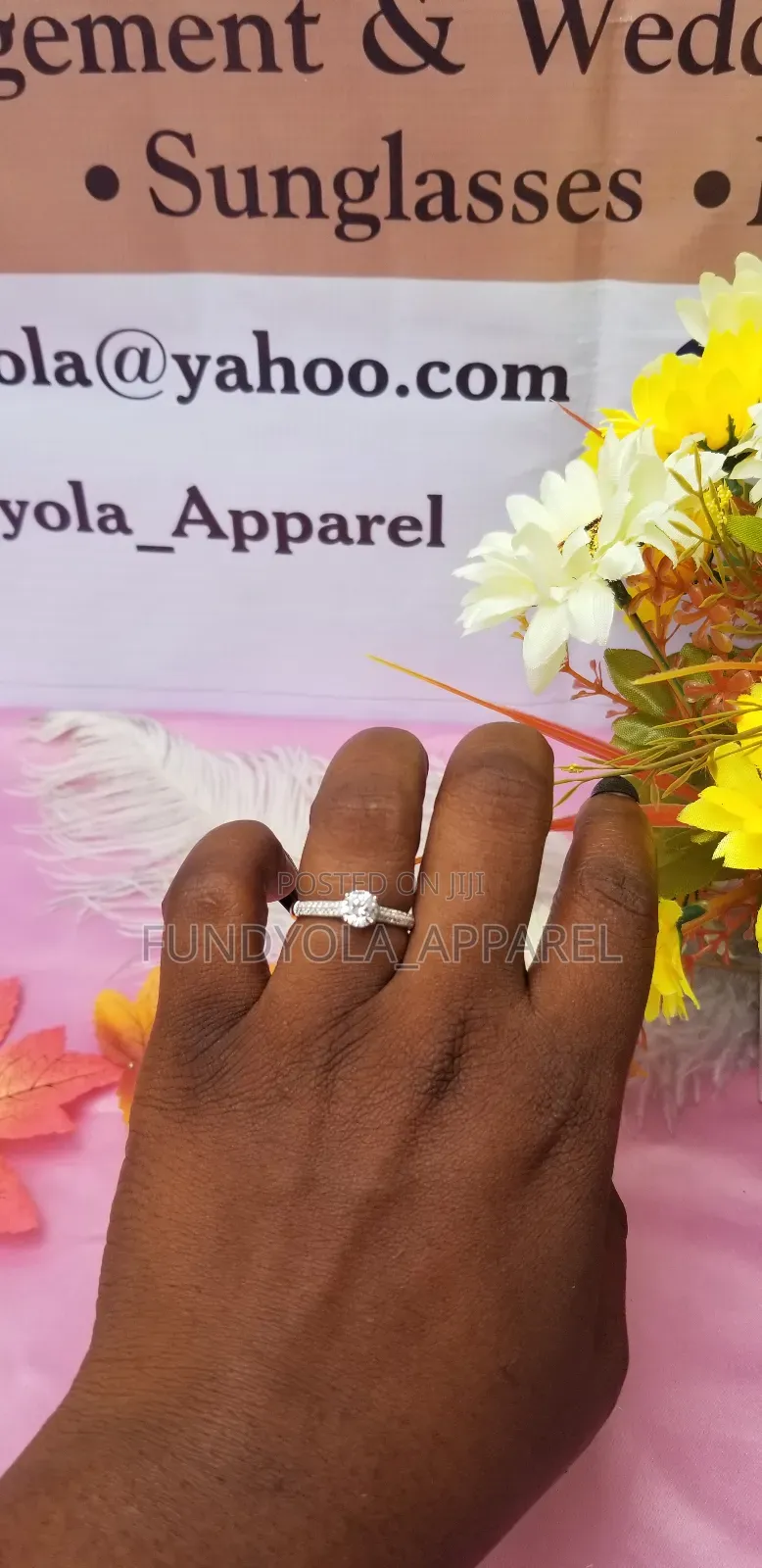 S925. Sterling Silver Engagement Ring