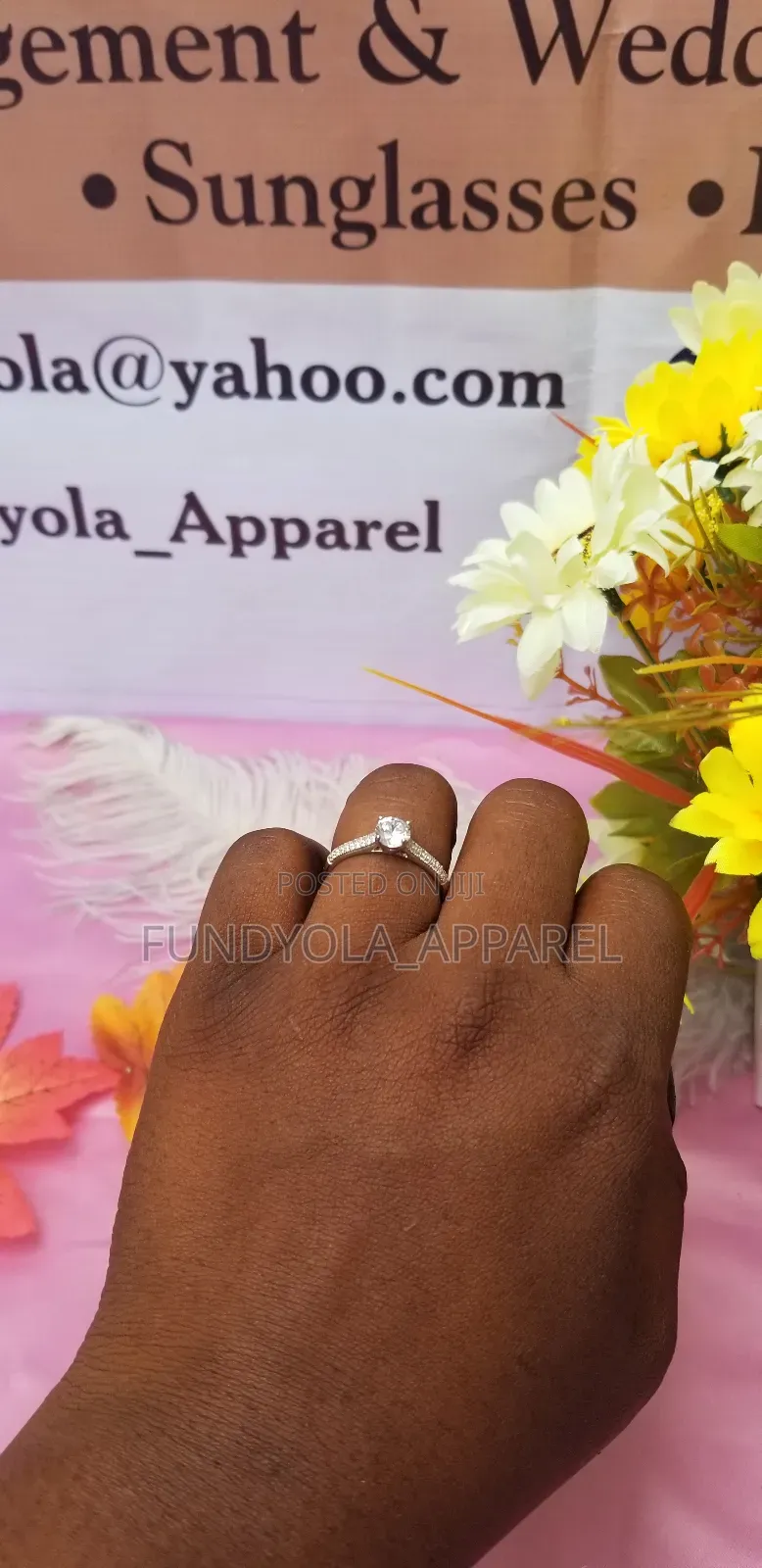 S925. Sterling Silver Engagement Ring