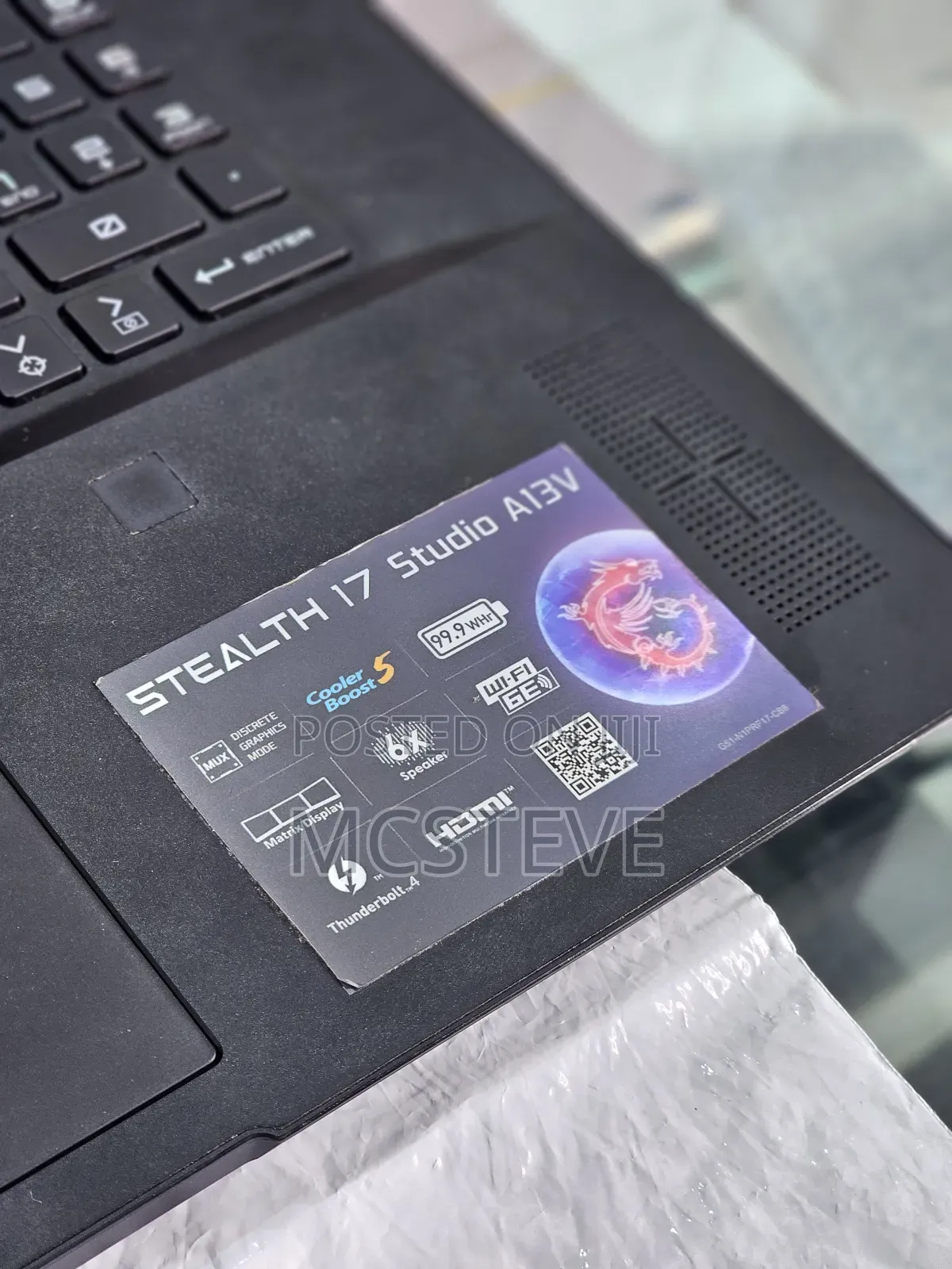 Laptop MSI Stealth 17 Studio A13V 64GB Intel Core I9 SSD 2T