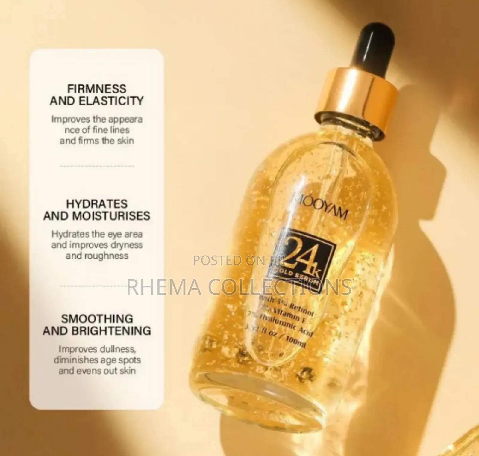 Gold Serum With Retinol,Vitamin E and Hyaluronic 100ml
