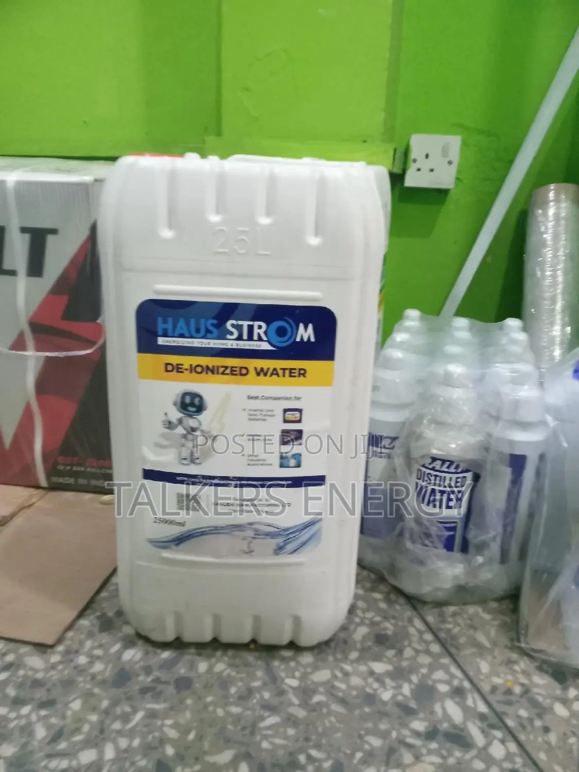 Hausstrom 25 Litres De-Ionized Distilled Water
