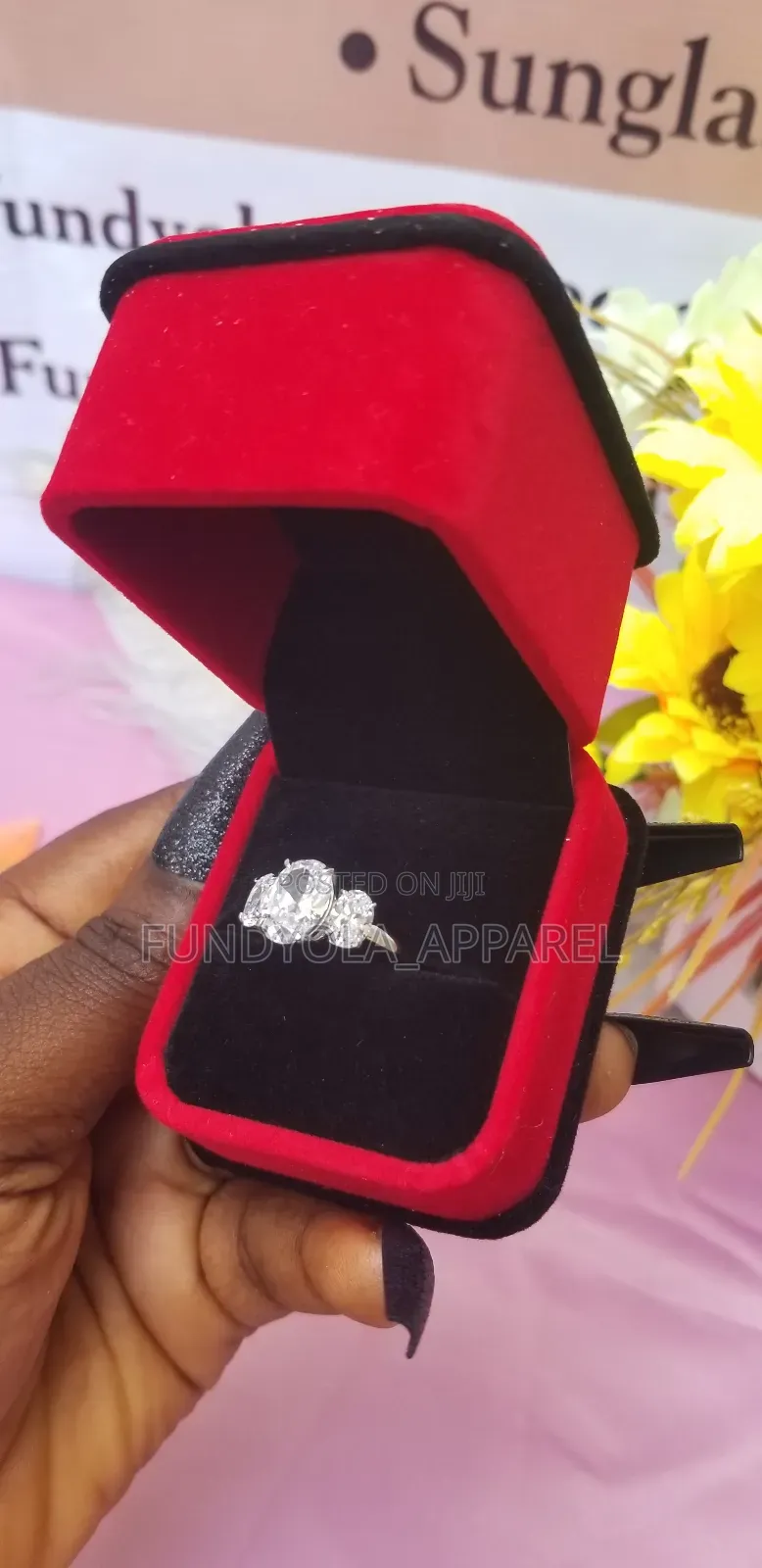 S925 Tiro Stone Sterling Silver Engagement Ring