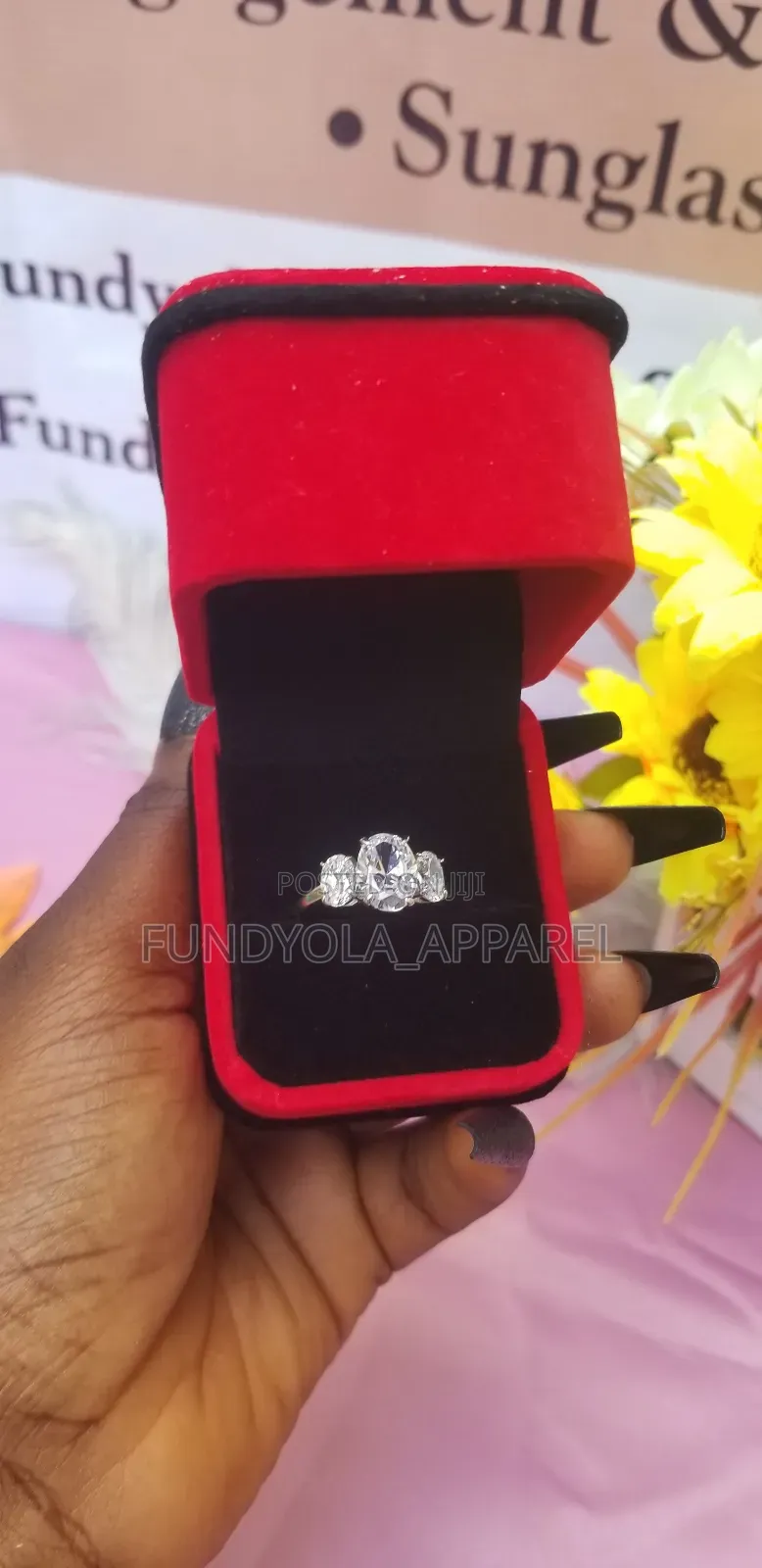 S925 Tiro Stone Sterling Silver Engagement Ring